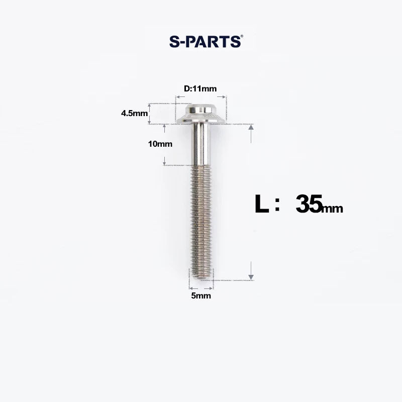 M5 Titanium Caliper Bolts for Shimano Flat Mount - R9270 / R8170 / R8070 / R7170