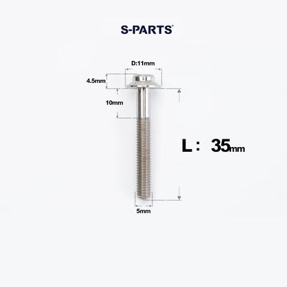 M5 Titanium Caliper Bolts for Shimano Flat Mount - R9270 / R8170 / R8070 / R7170