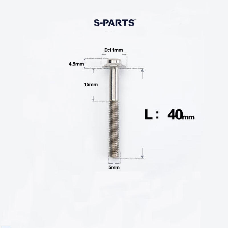 M5 Titanium Caliper Bolts for Shimano Flat Mount - R9270 / R8170 / R8070 / R7170