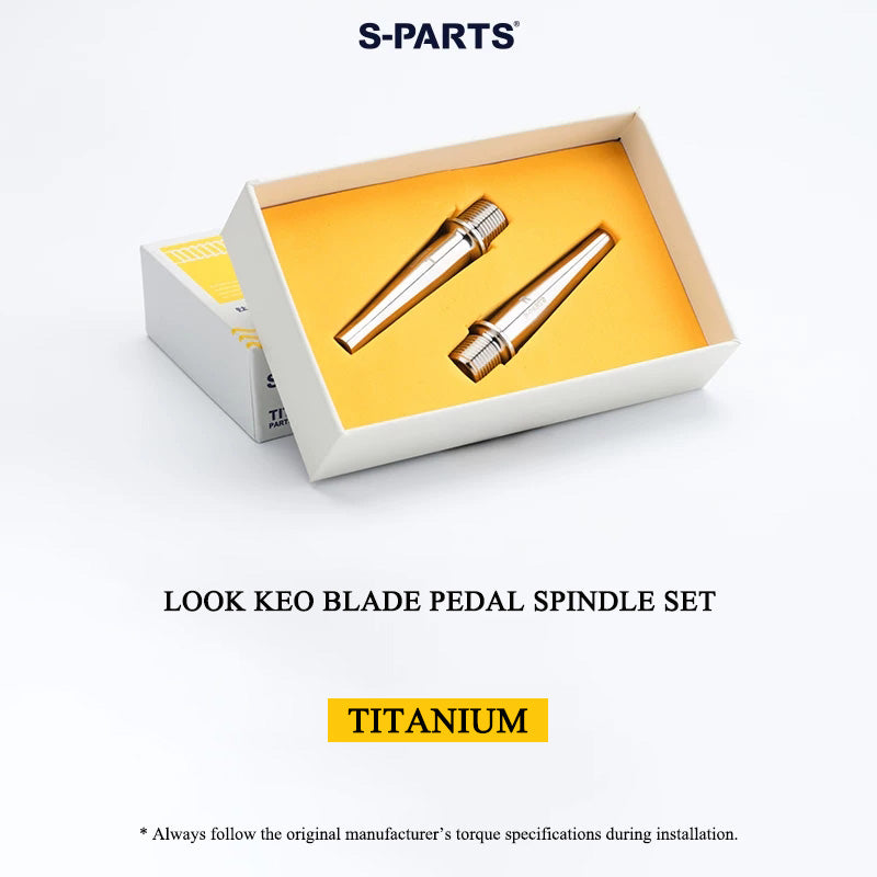 Grade 5 Titanium Pedal Spindle & Hardware for LOOK KEO BLADE Pedals