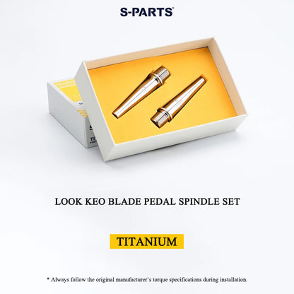 Grade 5 Titanium Pedal Spindle & Hardware for LOOK KEO BLADE Pedals