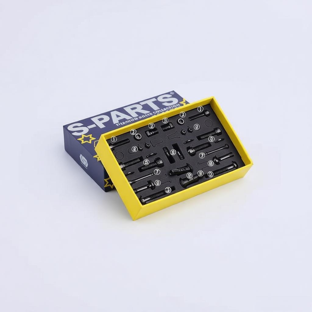 Titanium Bolt Upgrade Kit for TRP DHR EVO Disc Brakes – 24PCS (32.3g)