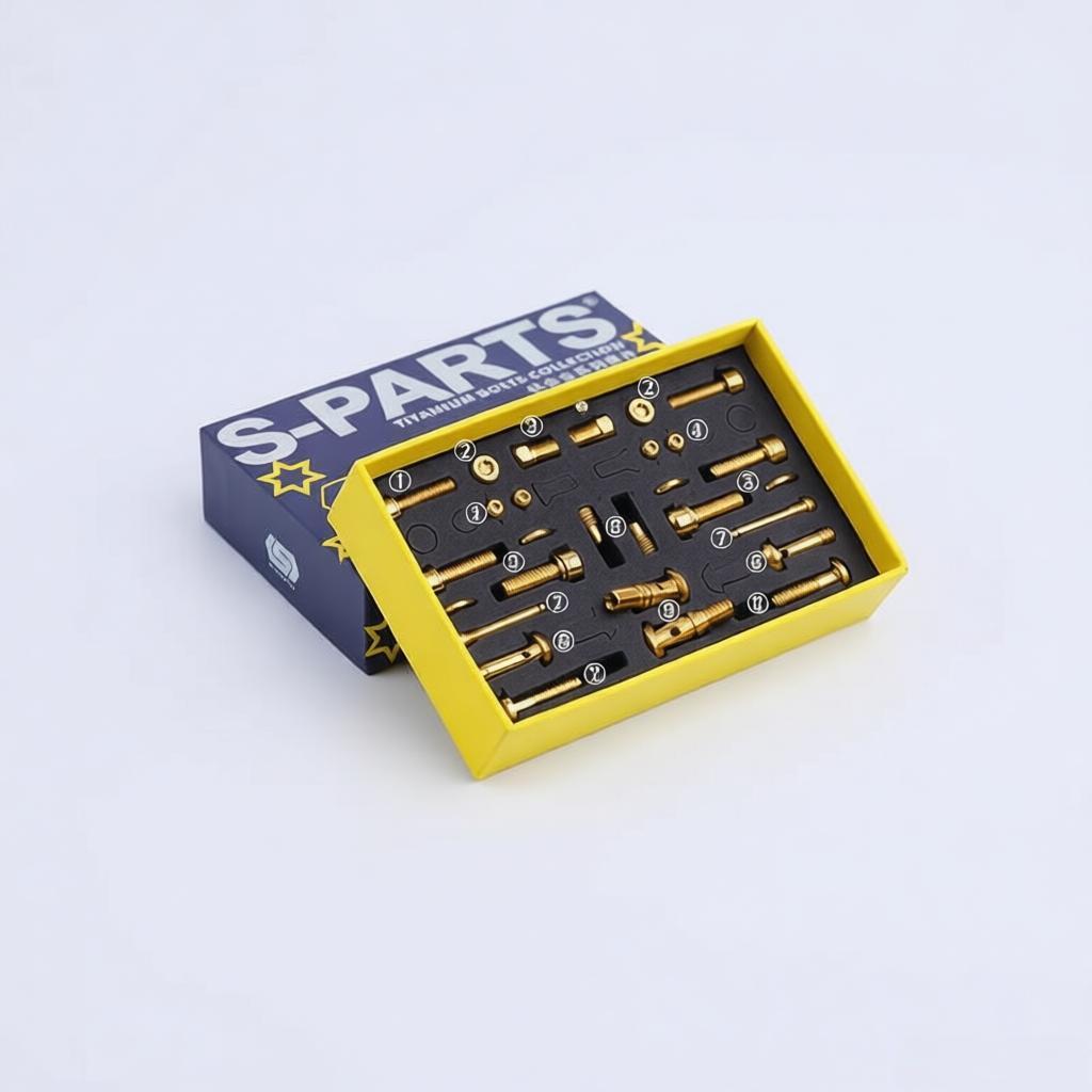 Titanium Bolt Upgrade Kit for TRP DHR EVO Disc Brakes – 24PCS (32.3g)