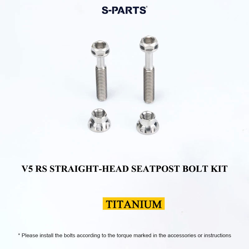 Grade 5 Titanium Seatpost Bolt Kit for COLNAGO Y1RS / V5RS – Saddle Clamp Hardware