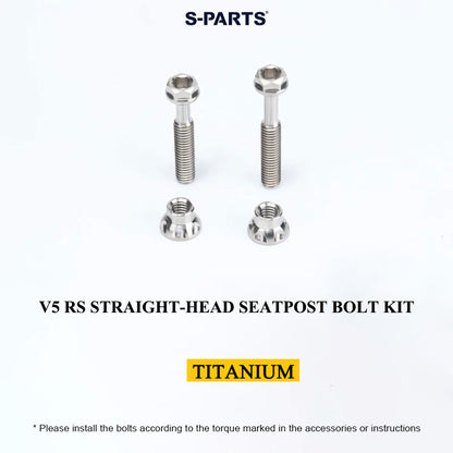 Grade 5 Titanium Seatpost Bolt Kit for COLNAGO Y1RS / V5RS – Saddle Clamp Hardware