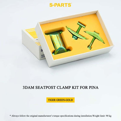 3D-Printed Titanium Seatpost Clamp Kit & Parts for Pinarello Dogma F 3DAM | Grade 5 Titanium