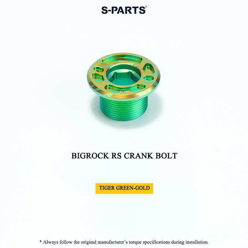 BIGROCK RS Titanium Crank Bolt & Self-Extracting Cap Kit SHIMANO TL-LR15 Compatible