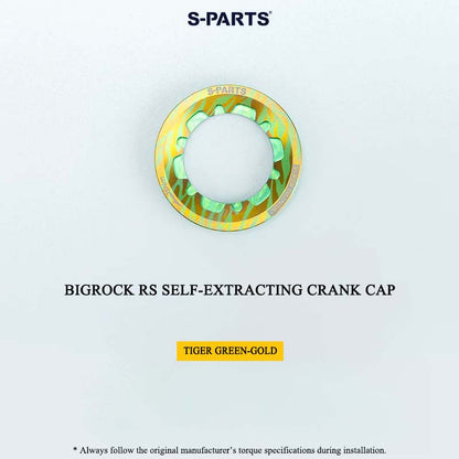 BIGROCK RS Titanium Crank Bolt & Self-Extracting Cap Kit SHIMANO TL-LR15 Compatible
