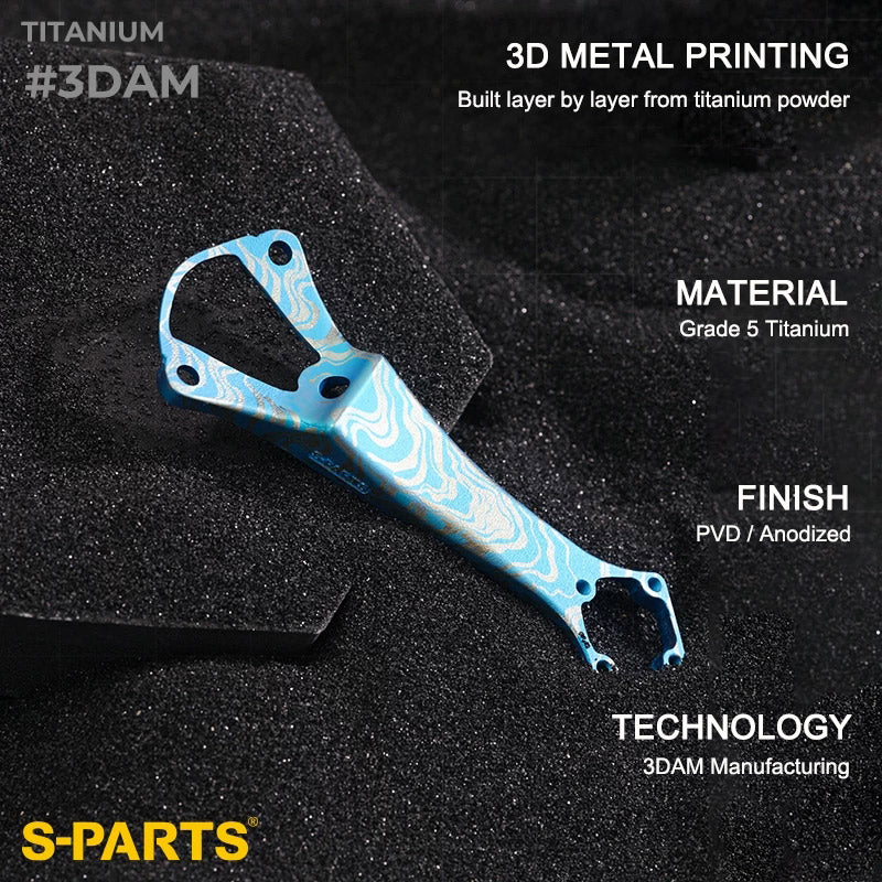 Titanium 3D Printed Bike Computer Mount for BIGROCK Gen 2 Integrated Handlebars | Garmin 1050 Compatible Cockpit System