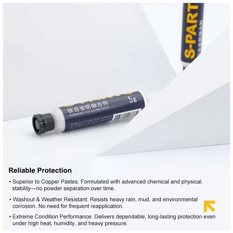 Titanium Anti-Seize Compound – Zirconia Ceramic & hBN Thread Paste for Bicycle and Motorcycle Bolts
