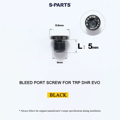 Titanium Bleed Port Screw for TRP DHR EVO - M6 x 5mm