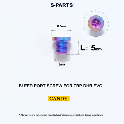 Titanium Bleed Port Screw for TRP DHR EVO - M6 x 5mm