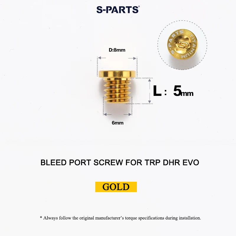 Titanium Bleed Port Screw for TRP DHR EVO - M6 x 5mm