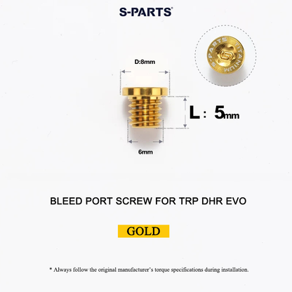Titanium Bleed Port Screw for TRP DHR EVO - M6 x 5mm