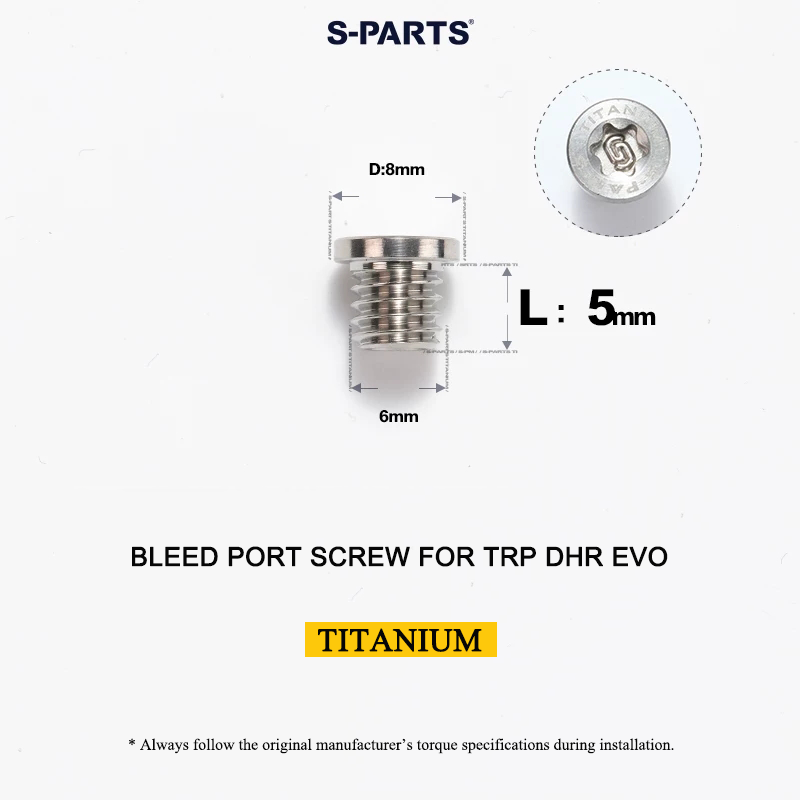 Titanium Bleed Port Screw for TRP DHR EVO - M6 x 5mm