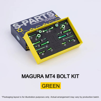 Titanium Bolt Kit for Magura MT4 Brakes | Grade 5 Ti-6Al-4V Hardware Set 22pcs