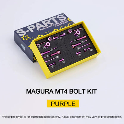 Titanium Bolt Kit for Magura MT4 Brakes | Grade 5 Ti-6Al-4V Hardware Set 22pcs