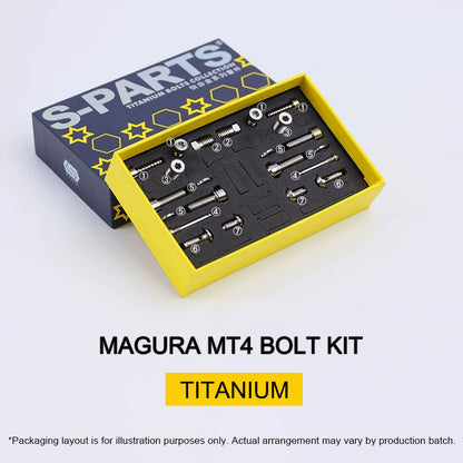 Titanium Bolt Kit for Magura MT4 Brakes | Grade 5 Ti-6Al-4V Hardware Set 22pcs