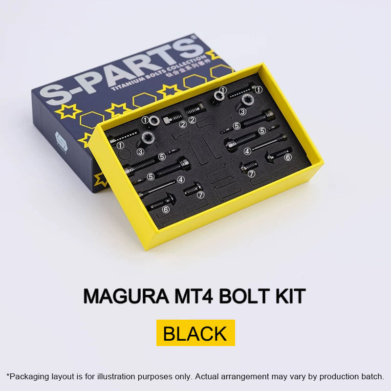 Titanium Bolt Kit for Magura MT4 Brakes | Grade 5 Ti-6Al-4V Hardware Set 22pcs