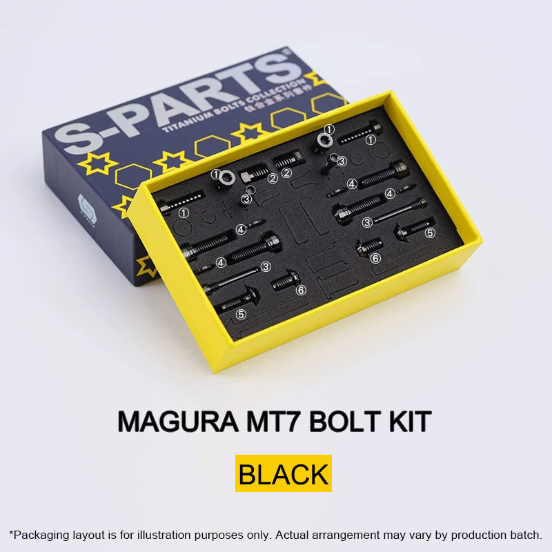 Grade 5 Titanium Brake Bolt Kit for Magura MT7 Hydraulic Disc Brakes 22pcs