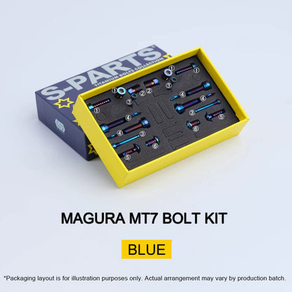 Grade 5 Titanium Brake Bolt Kit for Magura MT7 Hydraulic Disc Brakes 22pcs