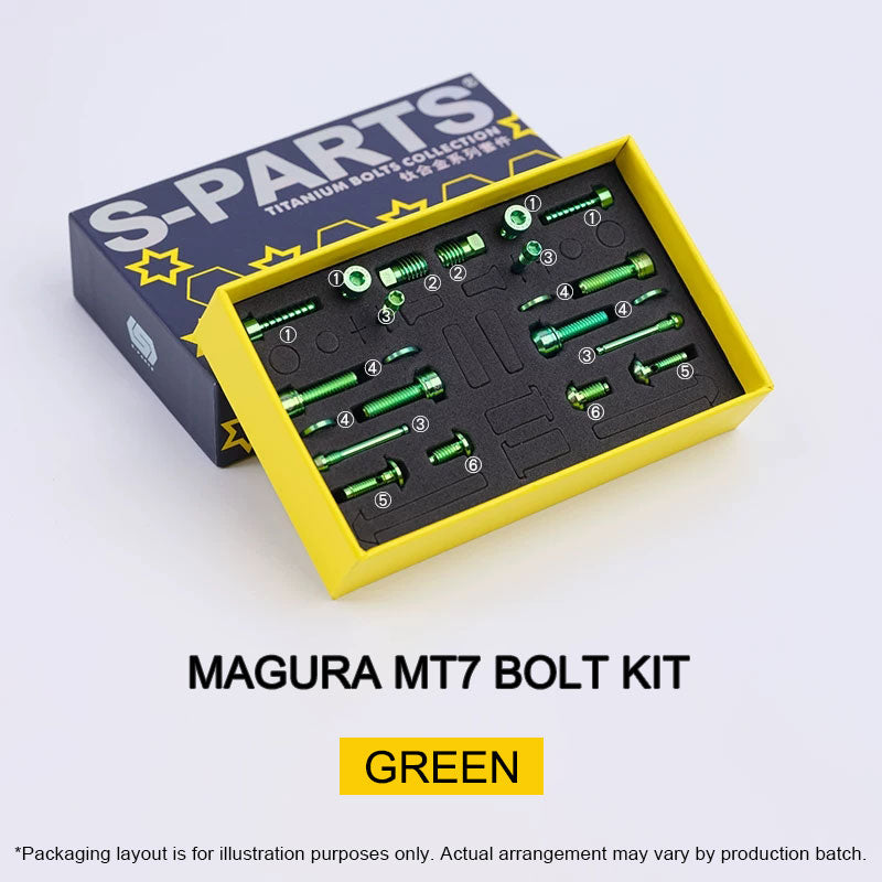 Grade 5 Titanium Brake Bolt Kit for Magura MT7 Hydraulic Disc Brakes 22pcs