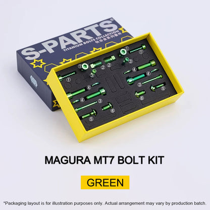 Grade 5 Titanium Brake Bolt Kit for Magura MT7 Hydraulic Disc Brakes 22pcs