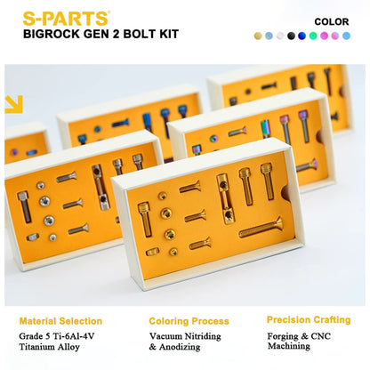 Titanium Bolt Upgrade Kit for BIGROCK Gen 2 Integrated Cockpit – 17.6g