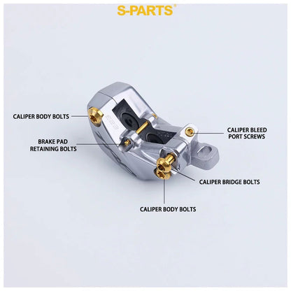 Titanium Bolt Upgrade Kit for TRP DHR EVO Disc Brakes – 24PCS (32.3g)
