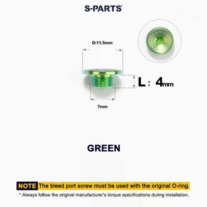 Titanium Brake Bleed Port Screw for Shimano Hydraulic STI Levers – M7 T20 Oil Port Bolt for ST-R9170 / ST-R8170 / ST-R7170