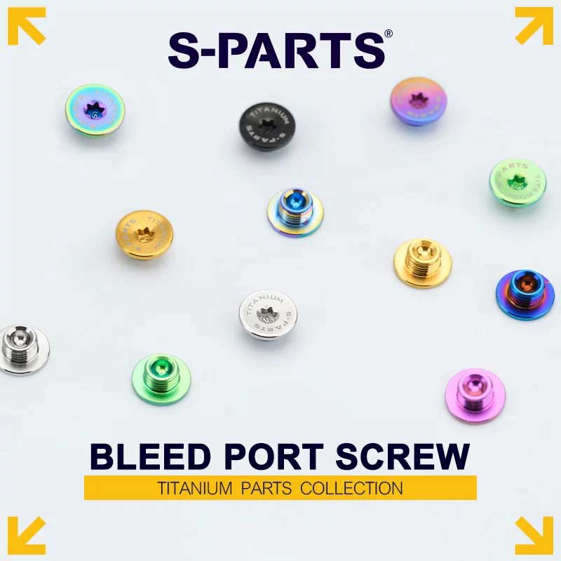 Titanium Brake Bleed Port Screw for Shimano Hydraulic STI Levers – M7 T20 Oil Port Bolt for ST-R9170 / ST-R8170 / ST-R7170