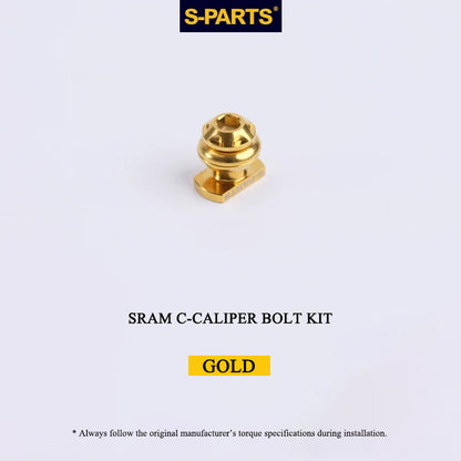Titanium Brake Bolt & Nut Kit for SRAM C-Calipers | Lightweight Performance Hardware