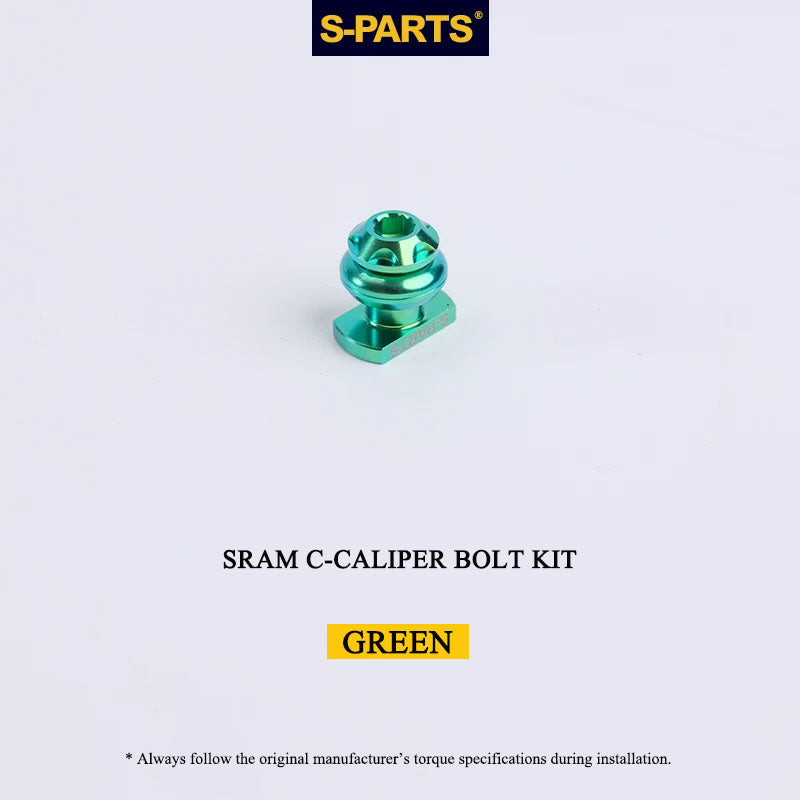 Titanium Brake Bolt & Nut Kit for SRAM C-Calipers | Lightweight Performance Hardware