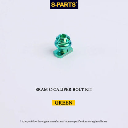 Titanium Brake Bolt & Nut Kit for SRAM C-Calipers | Lightweight Performance Hardware