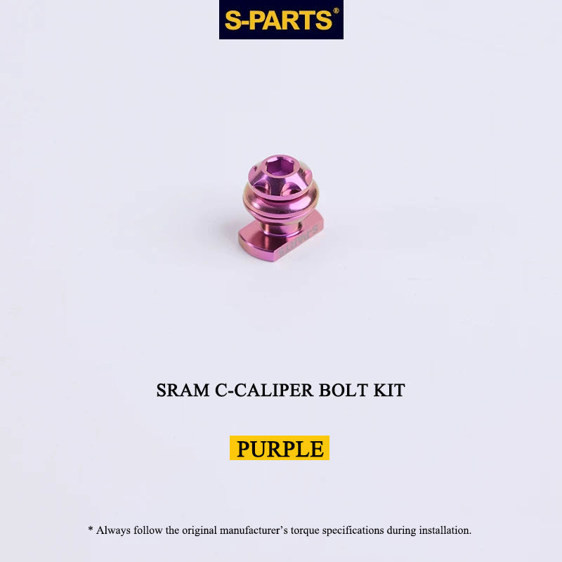 Titanium Brake Bolt & Nut Kit for SRAM C-Calipers | Lightweight Performance Hardware