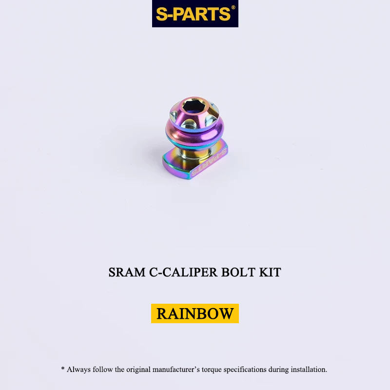 Titanium Brake Bolt & Nut Kit for SRAM C-Calipers | Lightweight Performance Hardware