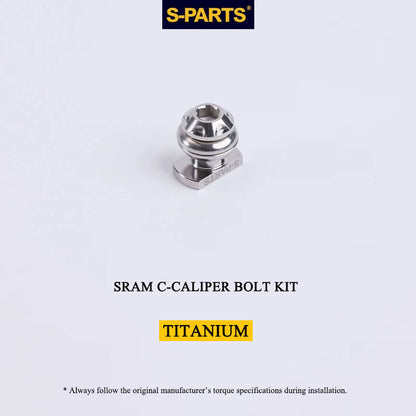 Titanium Brake Bolt & Nut Kit for SRAM C-Calipers | Lightweight Performance Hardware