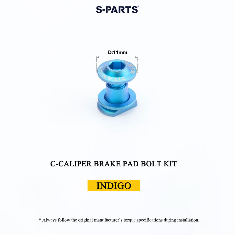 Titanium Brake Bolt & Nut Kit for Shimano C-Calipers | Lightweight Performance Hardware