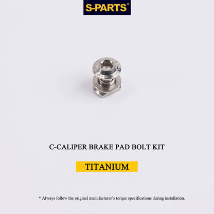 Titanium Brake Bolt & Nut Kit for Shimano C-Calipers | Lightweight Performance Hardware