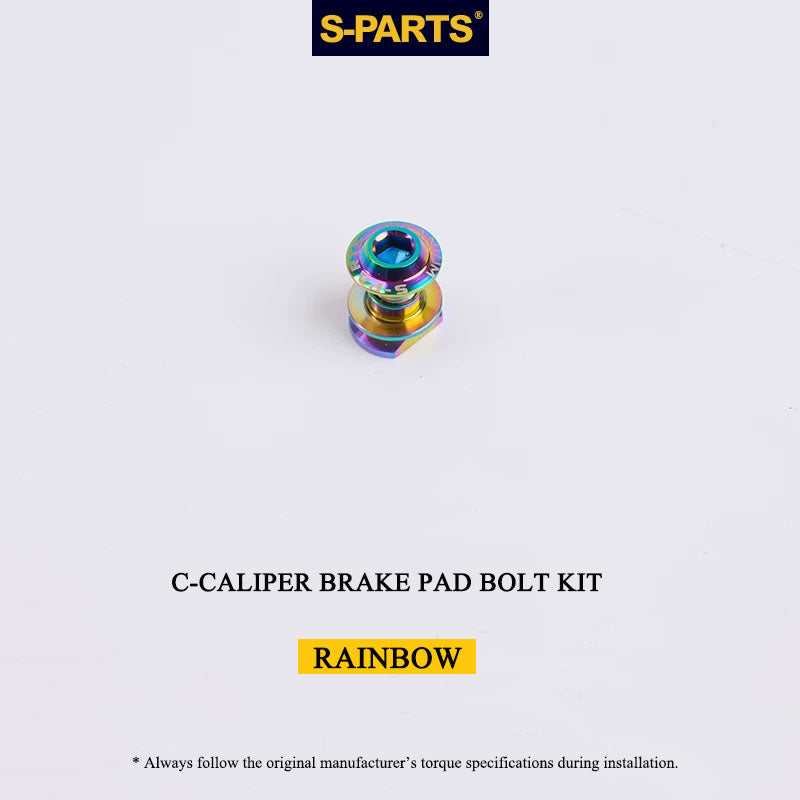 Titanium Brake Bolt & Nut Kit for Shimano C-Calipers | Lightweight Performance Hardware