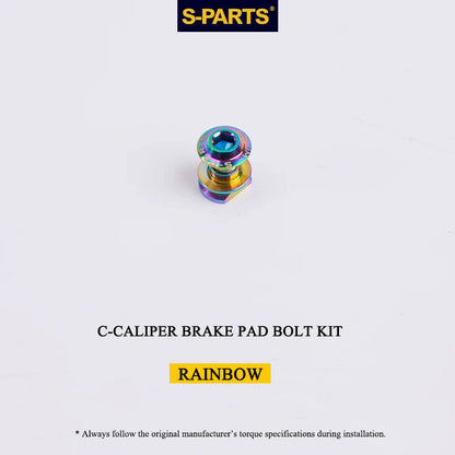 Titanium Brake Bolt & Nut Kit for Shimano C-Calipers | Lightweight Performance Hardware