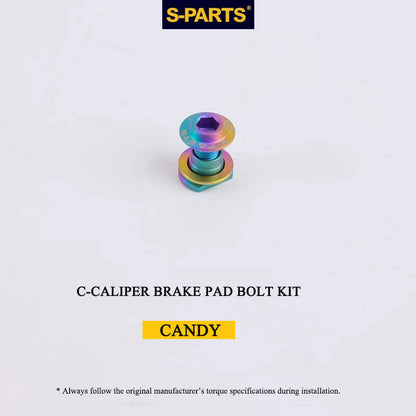 Titanium Brake Bolt & Nut Kit for Shimano C-Calipers | Lightweight Performance Hardware