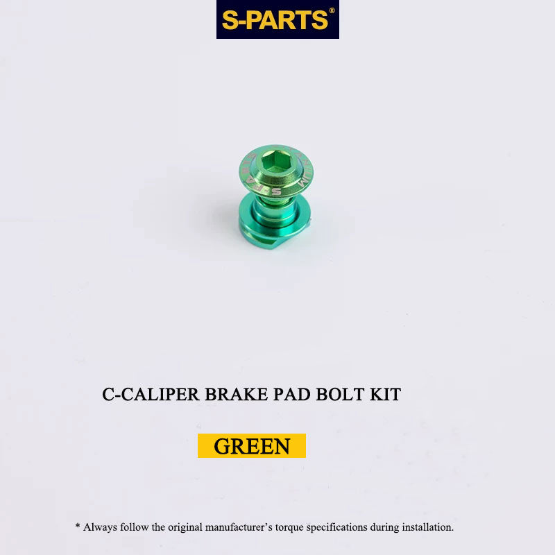 Titanium Brake Bolt & Nut Kit for Shimano C-Calipers | Lightweight Performance Hardware