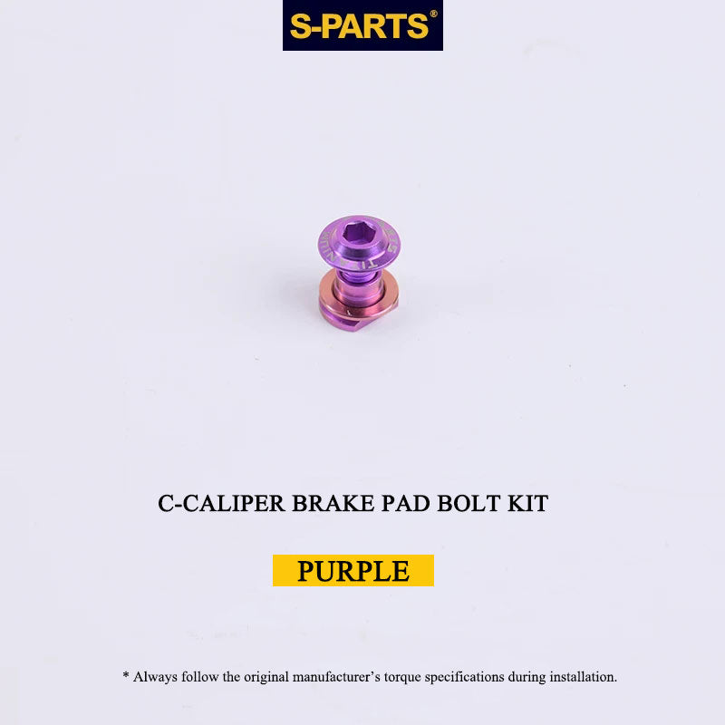 Titanium Brake Bolt & Nut Kit for Shimano C-Calipers | Lightweight Performance Hardware