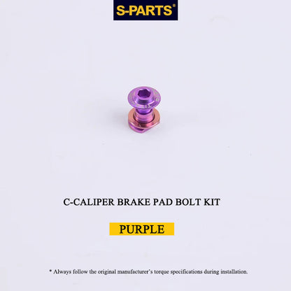 Titanium Brake Bolt & Nut Kit for Shimano C-Calipers | Lightweight Performance Hardware