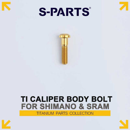 Grade 5 Titanium Brake Caliper Body Bolt M6×22.5mm | Shimano XTR / XT / Dura-Ace / Ultegra & SRAM G2 / CODE Disc Brakes