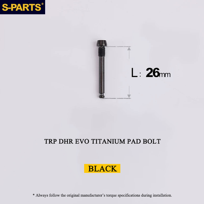 Titanium Brake Pad Retaining Bolt for TRP DHR EVO - M4 × 26mm