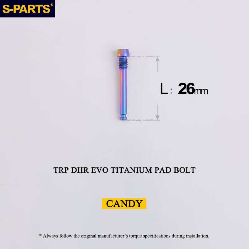 Titanium Brake Pad Retaining Bolt for TRP DHR EVO - M4 × 26mm