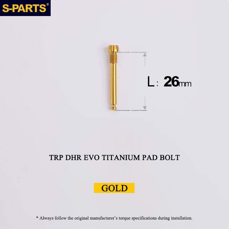Titanium Brake Pad Retaining Bolt for TRP DHR EVO - M4 × 26mm