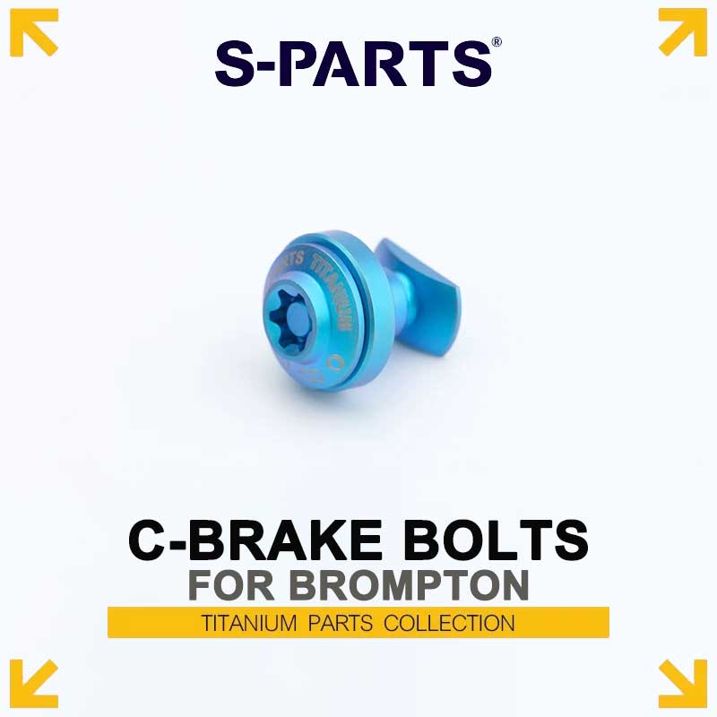 Titanium C-Caliper Brake Bolt & Nut Kit for Brompton Folding Bikes | Lightweight Performance Hardware